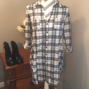 Flannel dress or tunic or super long flannel